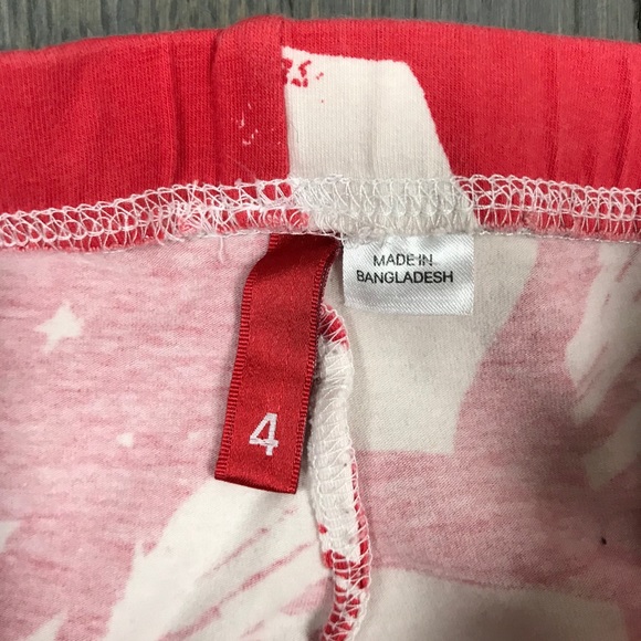 H&M Red Stars Strips 4th of July American Leggings - Picture 3 of 7